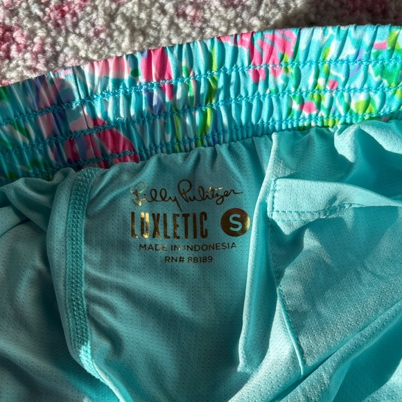 Lilly Pulitzer Vibrant Patterned Athletic Shorts - Picture 2 of 3